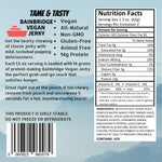 Bainbridge Vegan Jerky - Tame & Tasty Vegan Beef Jerky, 3 oz (1 Pack)