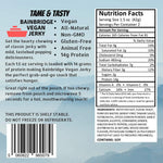 Bainbridge Vegan Jerky - Tame & Tasty Vegan Beef Jerky, 3 oz (Pack of 3)